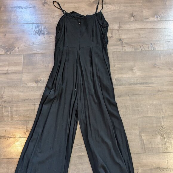 Wide Leg Jumpsuit with Tie Bow Front & Spaghetti Straps - Picture 7 of 7